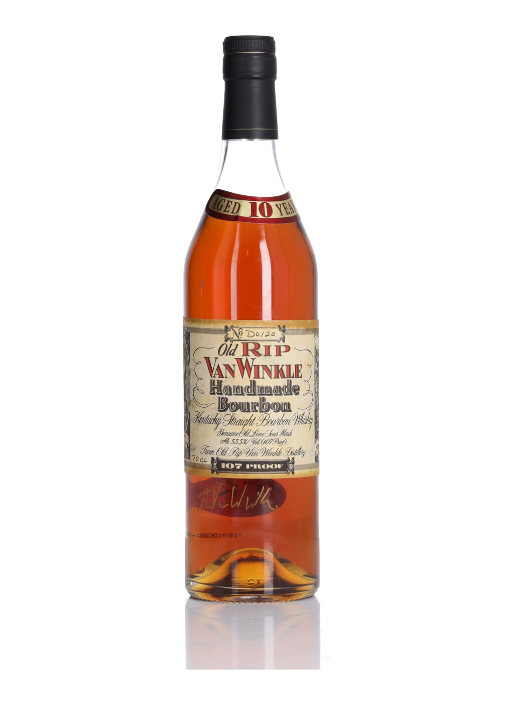 View full screen - View 1 of Lot 105. Old Rip Van Winkle 10 Year Old 107 Proof NV (1 BT 70cl).