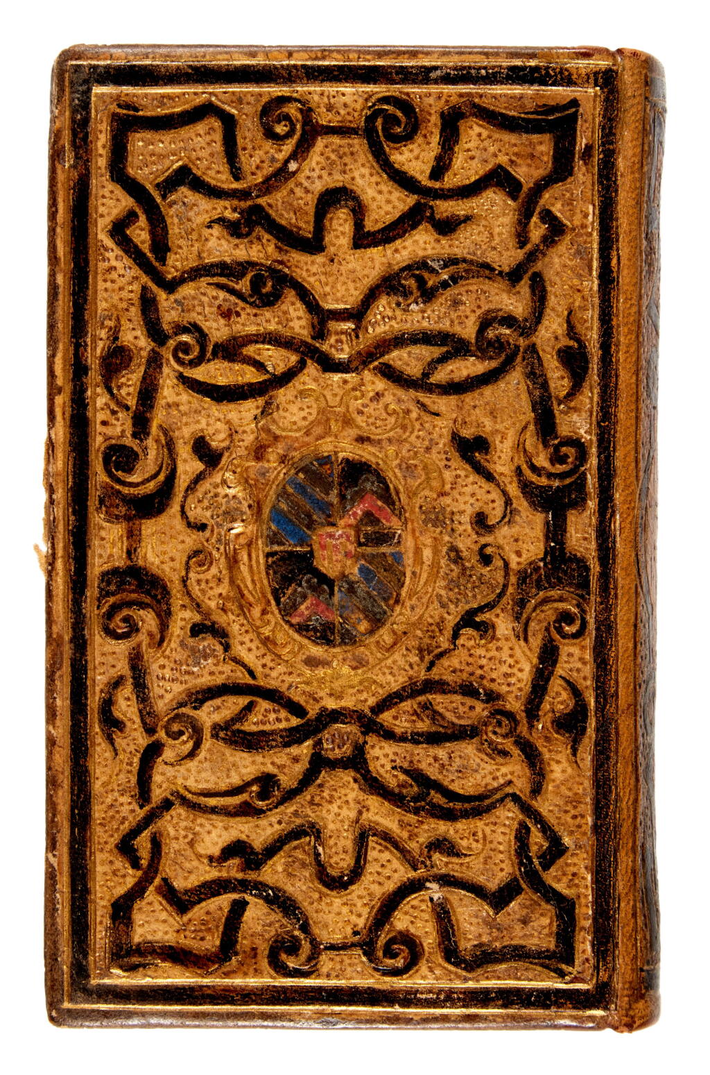 View full screen - View 1 of Lot 196. Lucanus, De bello civili; Silius Italicus, De bello Punico, Lyon, 1547-1551, Parisian tan morocco gilt for G.F. Madruzzo.