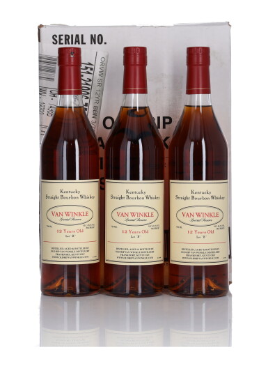 View full screen - View 1 of Lot 96. Van Winkle 12 Year Old Special Reserve Lot "B" 90.4 Proof NV (3 Bottles 75cl).