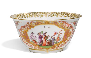 View full screen - View 1 of Lot 72. A Meissen porcelain chinoiserie deep waste bowl, circa 1725.