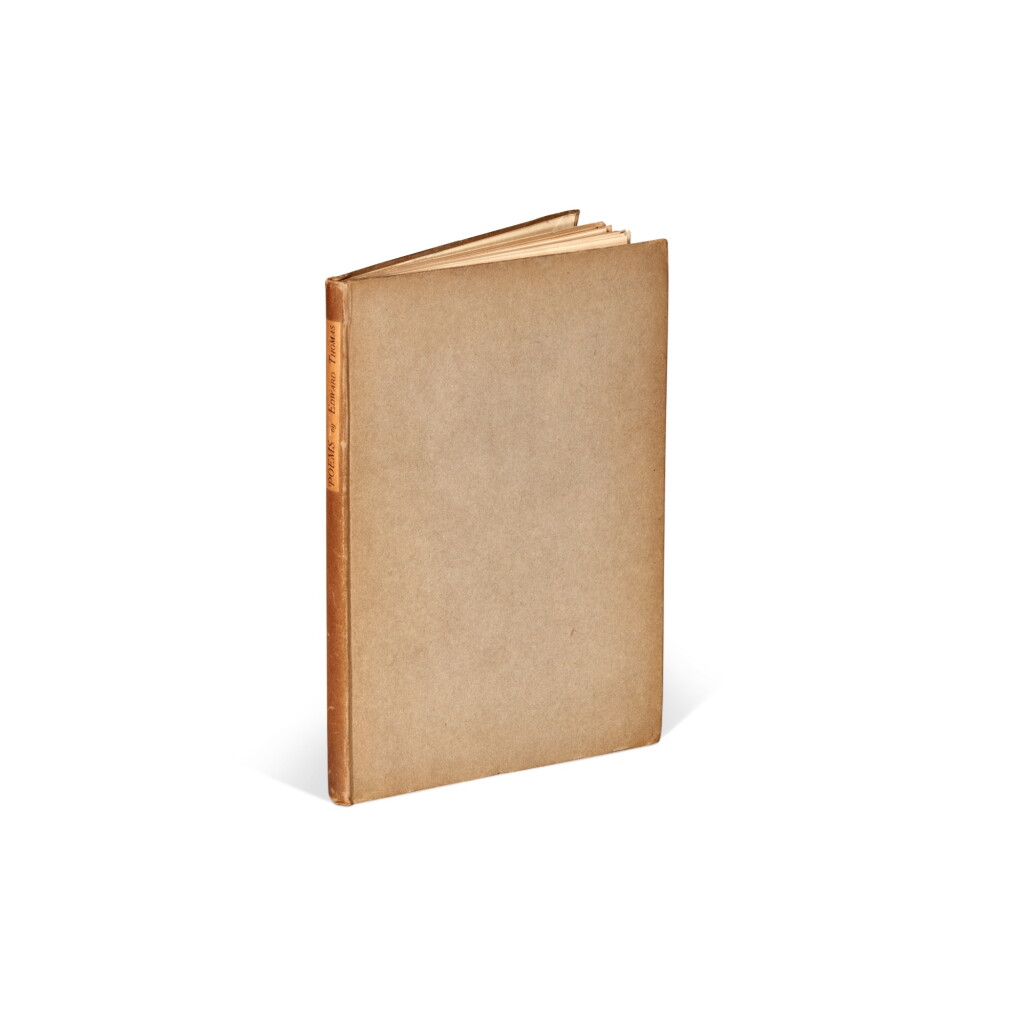View full screen - View 1 of Lot 396. Edward Thomas | Poems, London, 1917, first edition, inscribed to Martin A. Freeman.