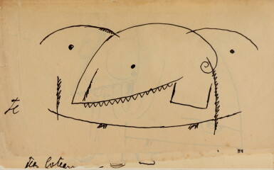 View full screen - View 1 of Lot 27. JEAN COCTEAU. Le Potomak. 1919. 1/10 exemplaires sur vergé de Hollande (n° 7), contenant trois dessins originaux..