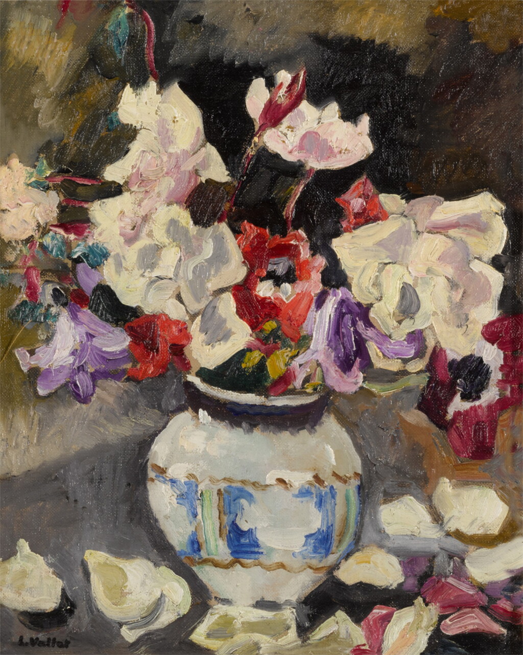 View full screen - View 1 of Lot 28. Vase d'anémones.