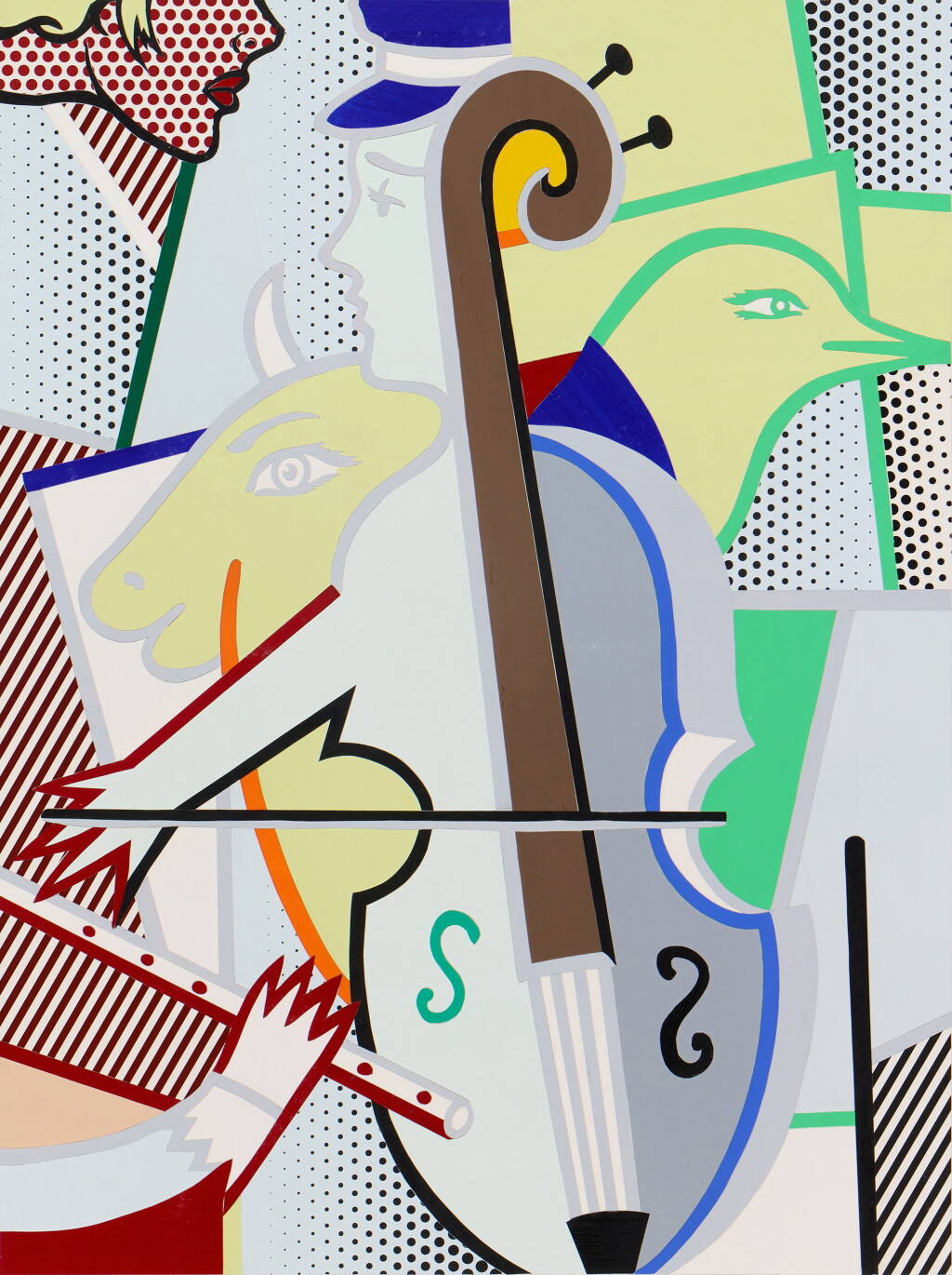 View full screen - View 1 of Lot 105. Cubist Cello (Study).