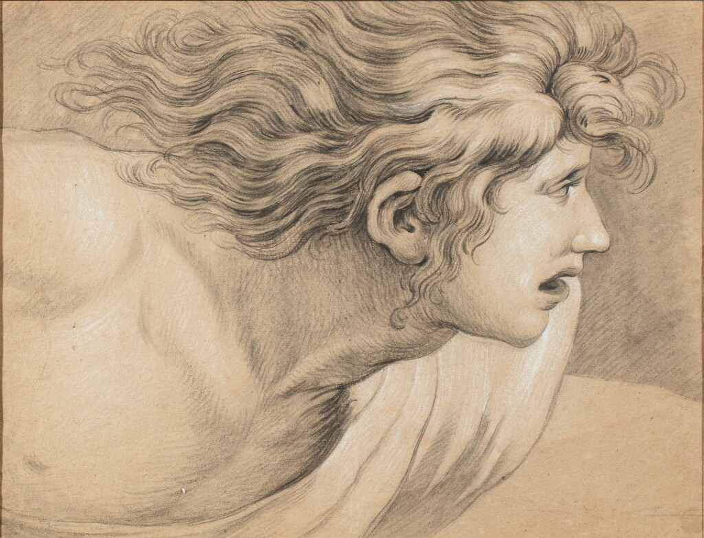 View full screen - View 1 of Lot 1324. Head of a man, in profile, after Raphael's The Expulsion of Heliodorus.