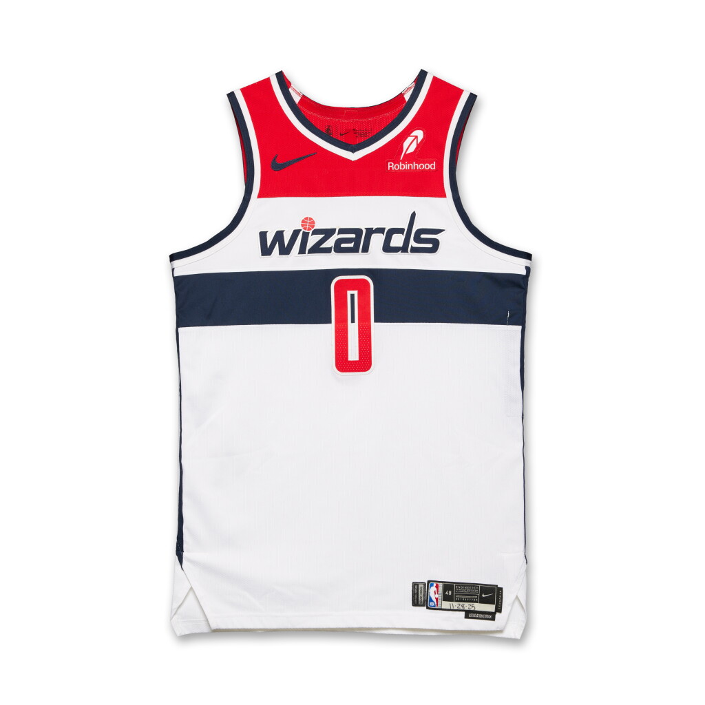 View full screen - View 1 of Lot 92. Bilal Coulibaly Washington Wizards 2025-2026 Game Worn Association Edition Jersey .
