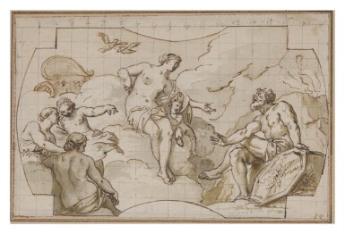 View full screen - View 1 of Lot 551. GIUSEPPE VALERIANI | VENUS ASKS VULCAN TO FORGE ARMS FOR AENEAS.
