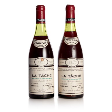 View full screen - View 1 of Lot 1137. La Tâche 1986 Domaine de la Romanée-Conti (2 BT).