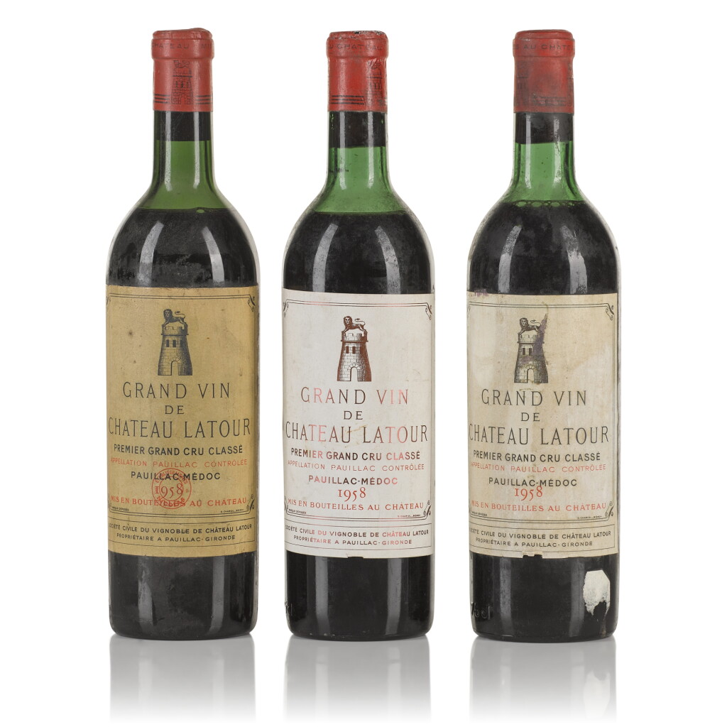 View full screen - View 1 of Lot 847. Château Latour 1958 (3 BT).