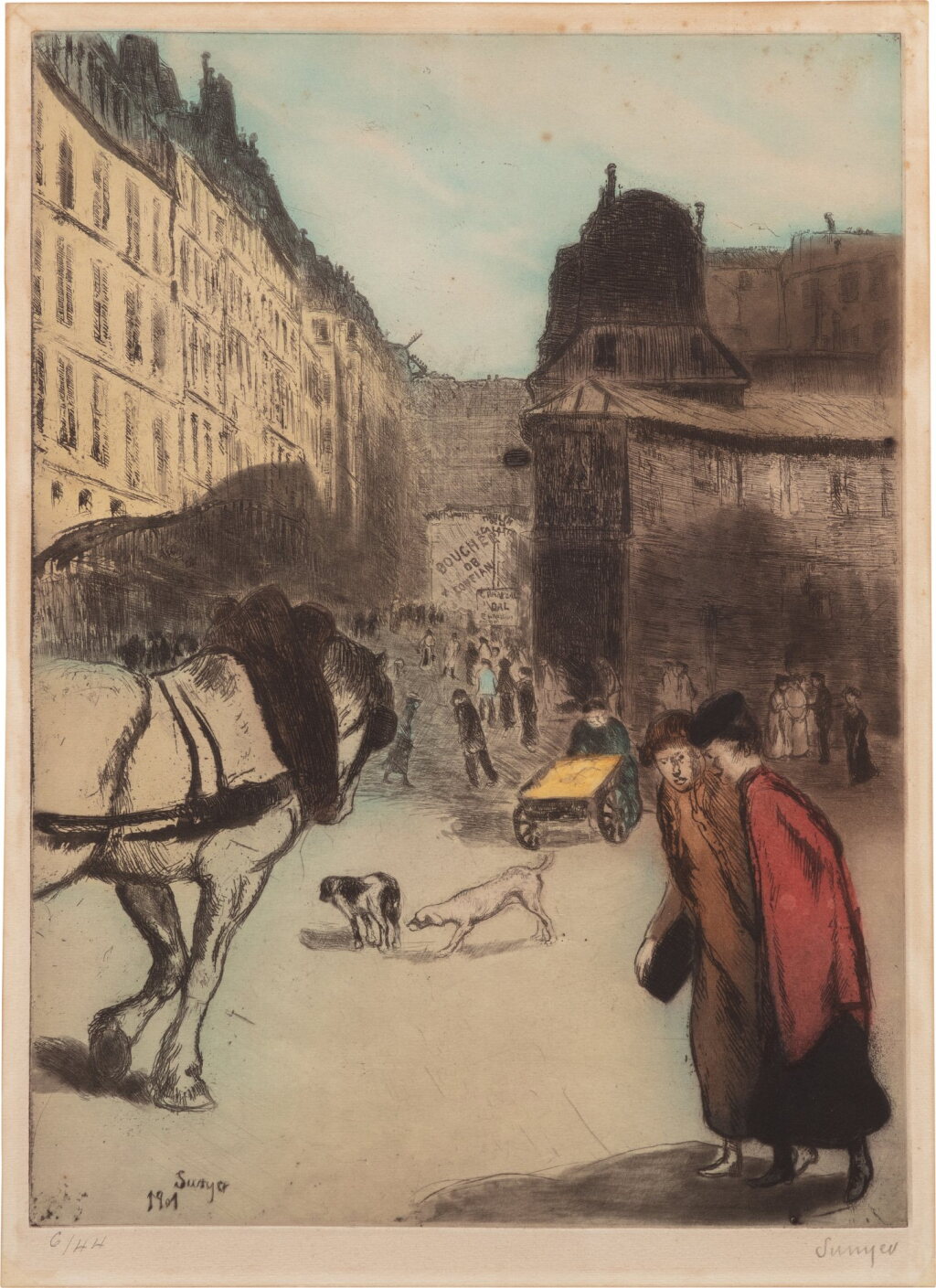 View full screen - View 1 of Lot 383. Rue Lepic, Paris.