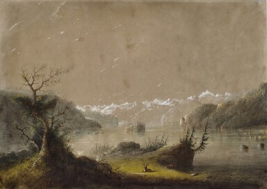 View full screen - View 1 of Lot 319. Lake in the Wind River Mountains.