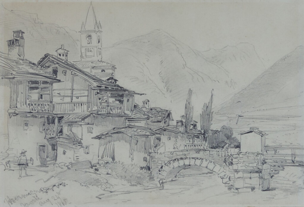 View full screen - View 1 of Lot 644. WILLIAM CALLOW, R.W.S. | Chermignon in the Canton of Valais, Switzerland.