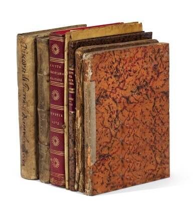 View full screen - View 1 of Lot 259. Italian sixteenth-century military works, by Cicuta, Ferretti, Ruscelli and others, 7 volumes.