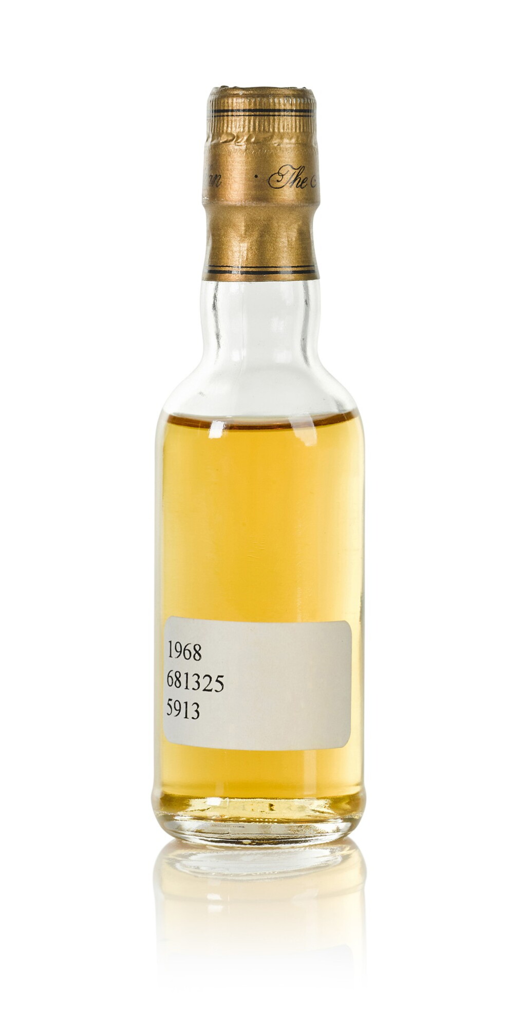 View full screen - View 1 of Lot 12. The Macallan Fine & Rare Trade Sample 46.6 abv 1968 .