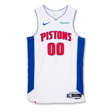 View full screen - View 1 of Lot 120. Ron Holland II Detroit Pistons 2024-2025 Game Issued Association Edition Jersey.