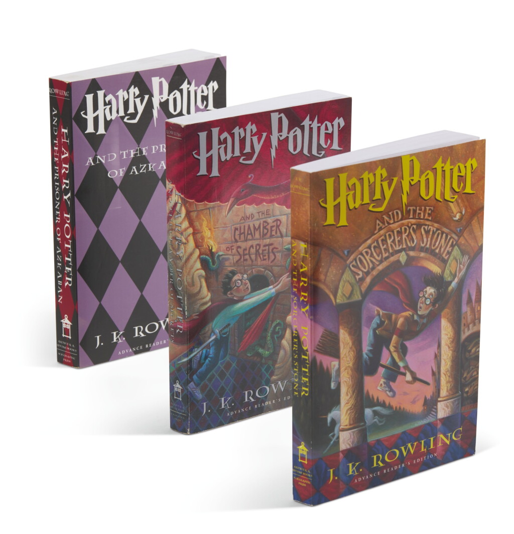View full screen - View 1 of Lot 280. Rowling, Three American Advance Reader's Editions, 1998-1999.