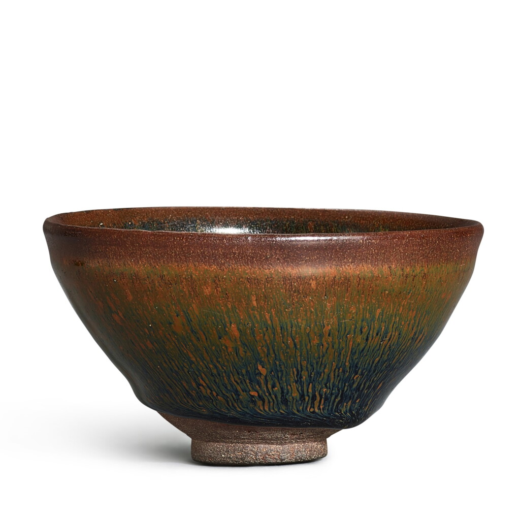 View full screen - View 1 of Lot 5020. A Jian russet-streaked 'hare's fur' temmoku bowl, Southern Song dynasty 南宋 建窰兔毫黑釉天目茶盞.