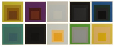 View full screen - View 1 of Lot 1. JOSEF ALBERS | SOFT EDGE - HARD EDGE (DANILOWITZ 165).