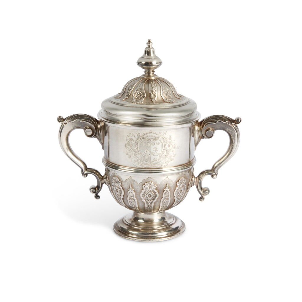 View full screen - View 1 of Lot 170. A George II Silver Cup and Cover, Henry Hebert, London, 1734.