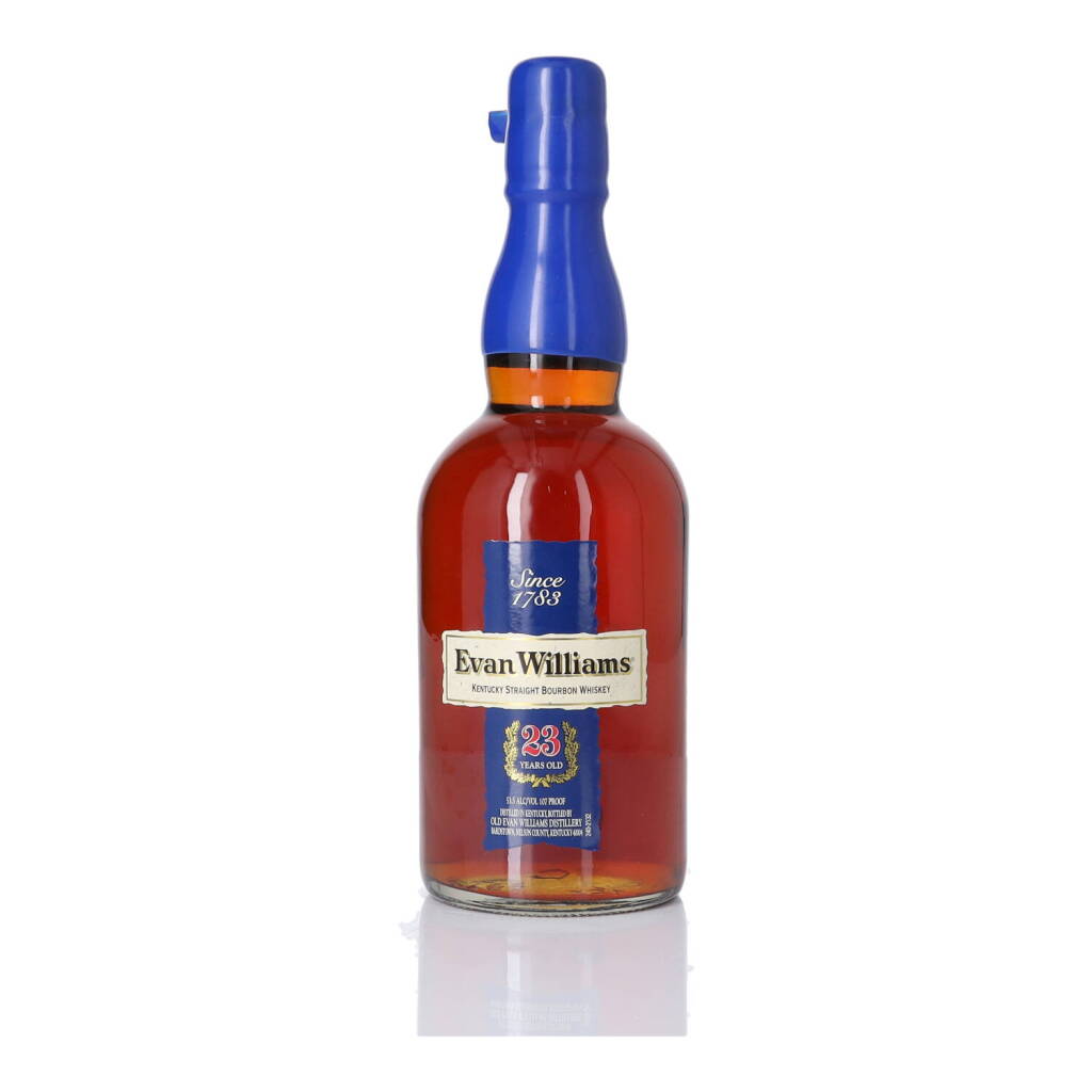 View full screen - View 1 of Lot 242. Evan Williams 23 Year Old 107 Proof NV (1 BT 75cl).