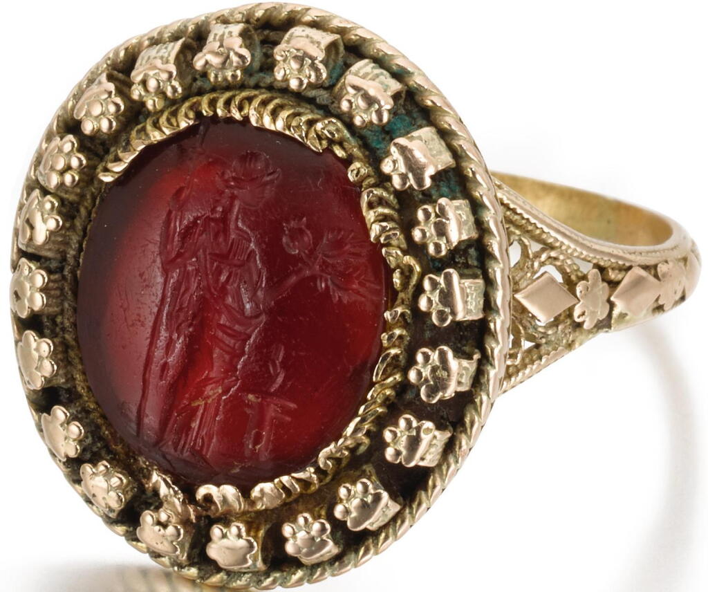 View full screen - View 1 of Lot 76. PROBABLY ROMAN, 1ST CENTURY C.E. | INTAGLIO WITH CERES .