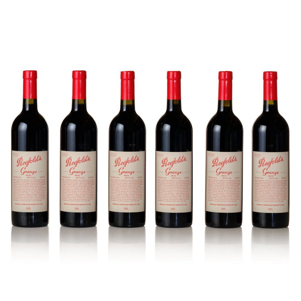 View full screen - View 1 of Lot 368. Penfolds Grange 2005 (6 BT).
