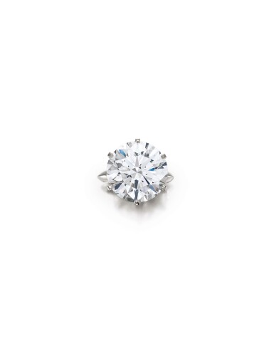 View full screen - View 1 of Lot 1672. Tiffany & Co. | Diamond Ring | 蒂芙尼 | 13.47克拉 圓形 D色 內部無瑕 鑽石 戒指.