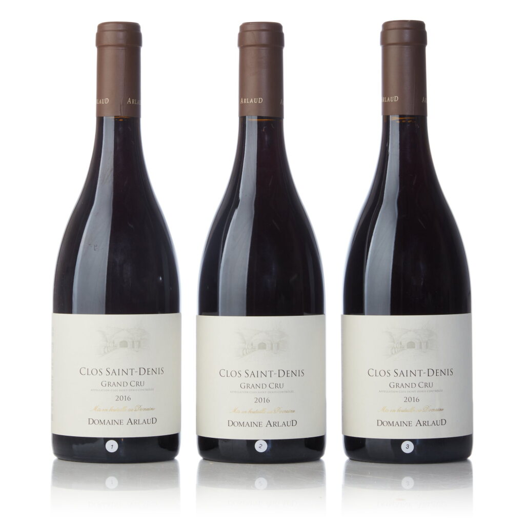 View full screen - View 1 of Lot 217. Clos Saint Denis 2016 Domaine Arlaud (3 BT).