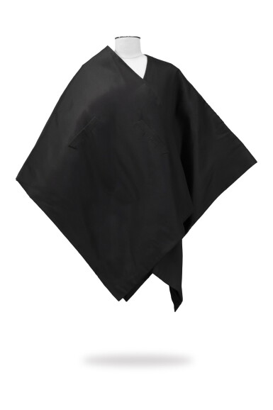 View full screen - View 1 of Lot 110. Unlabeled, circa 1965, Gabardine cape | Sans Griffe, Grande étole formant cape en gabardine.