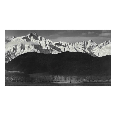View full screen - View 1 of Lot 107. Winter Sunrise, Sierra Nevada, from Lone Pine, California.