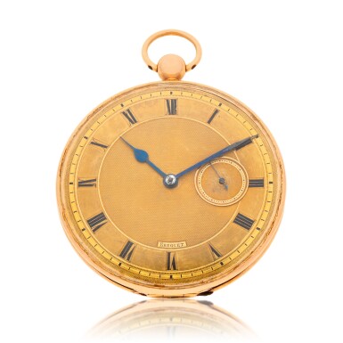 View full screen - View 1 of Lot 100. A gold open-faced watch circa 1830, No. 2.
