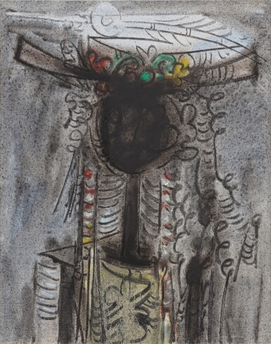 View full screen - View 1 of Lot 186. Portrait de femme.