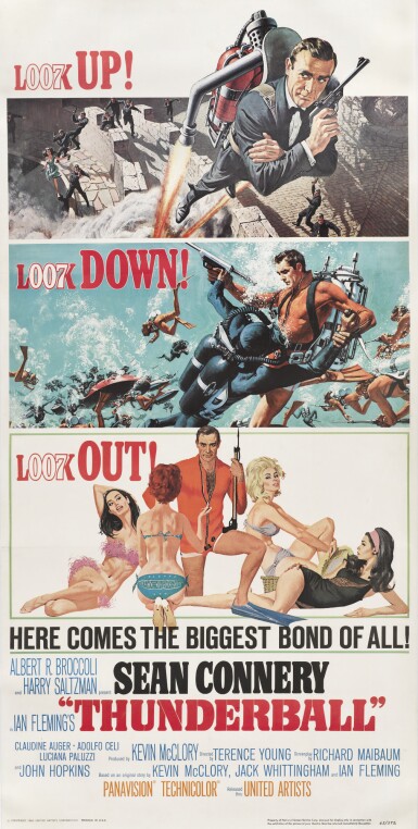View full screen - View 1 of Lot 109. Thunderball (1965) poster, US.