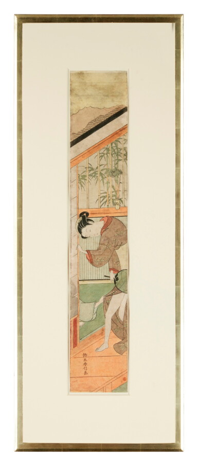 View full screen - View 1 of Lot 224. Attributed to Suzuki Harunobu (1725-1770), Japan, 18th century.