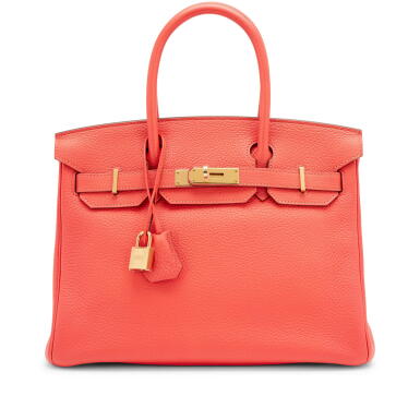 View full screen - View 1 of Lot 156. Rose Jaipur Togo Birkin 30 Gold Hardware, 2014.