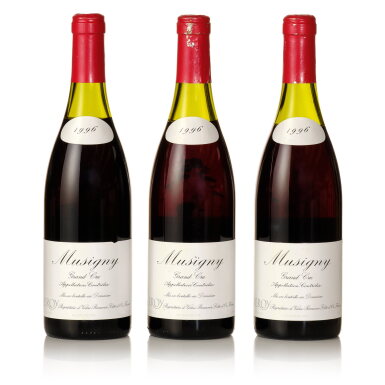 View full screen - View 1 of Lot 321. Musigny 1996 Domaine Leroy (3 BT).