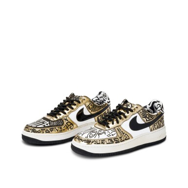 View full screen - View 1 of Lot 1. Air Force 1 'Entourage x Undefeated x Fukijama Gold'.