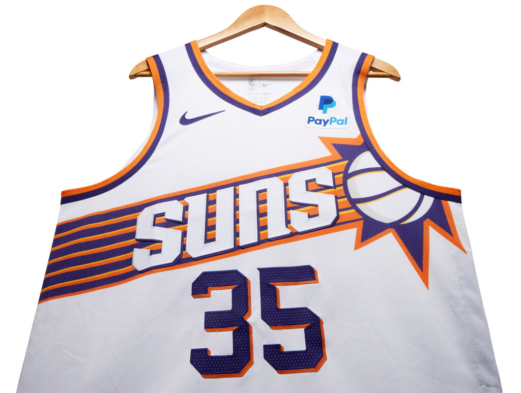 View full screen - View 1 of Lot 90. Kevin Durant Phoenix Suns 2023-2024 In-Season Tournament Game Worn Association Edition Jersey.