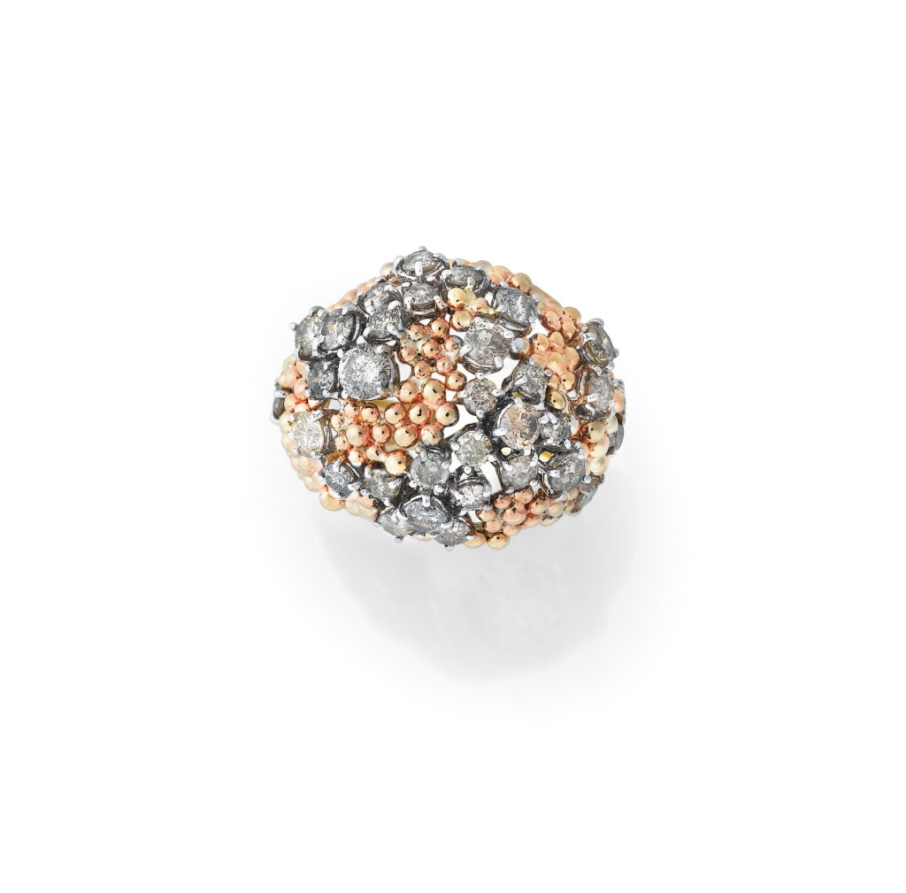 View full screen - View 1 of Lot 113. BAGUE DIAMANTS | DIAMOND RING.