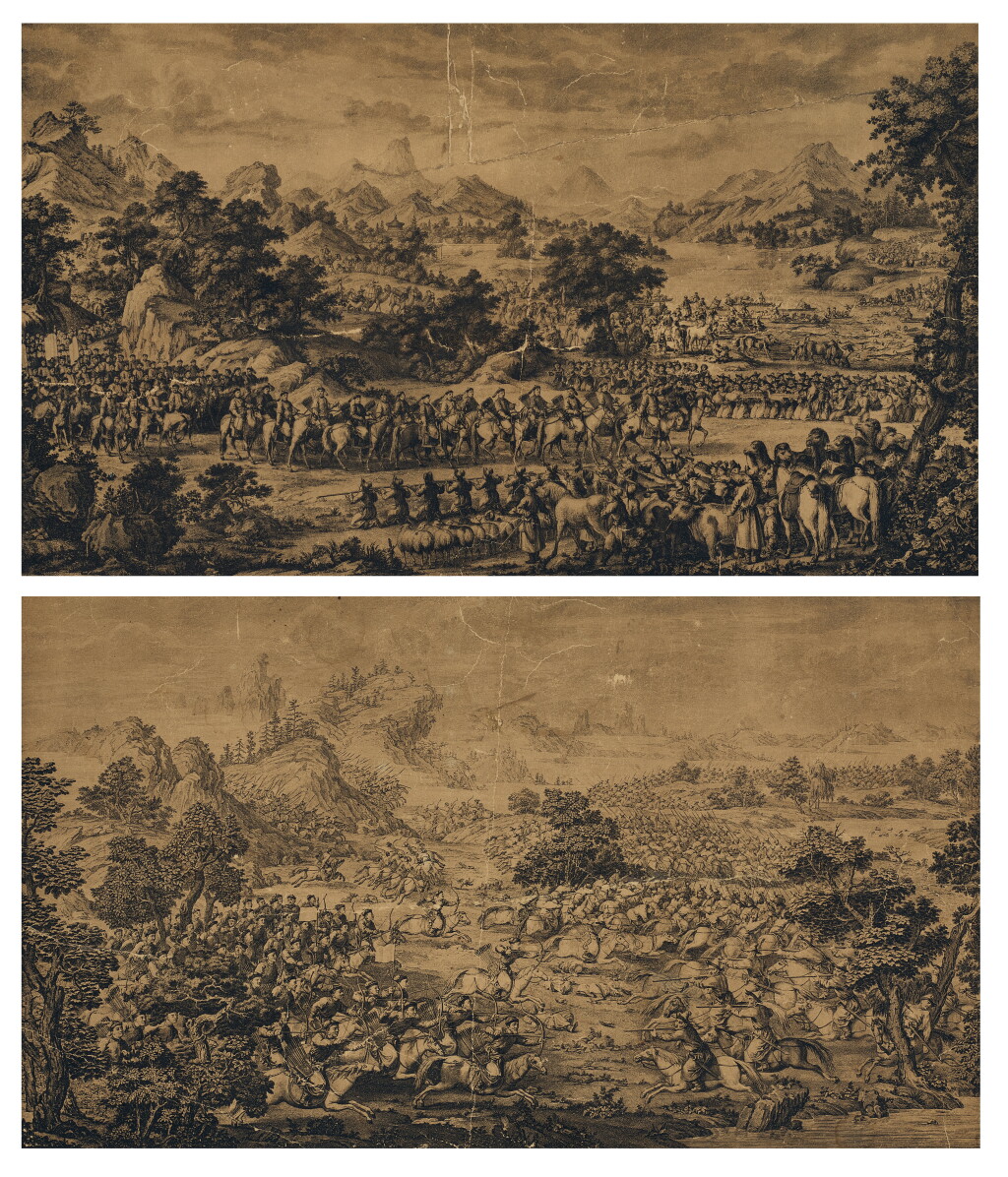 View full screen - View 1 of Lot 6100. 乾隆平定西域得勝圖 | The Conquests of the Qianlong Emperor.
