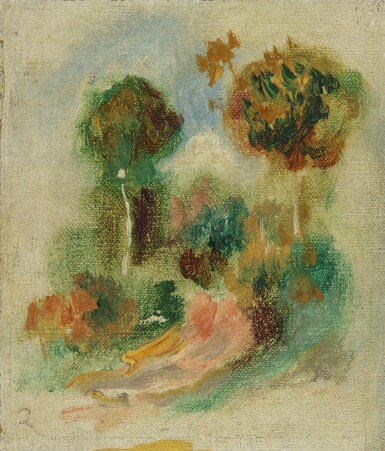 View full screen - View 1 of Lot 12. PIERRE-AUGUSTE RENOIR | PAYSAGE (FRAGMENT).