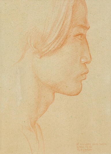 View full screen - View 1 of Lot 2071. Rudolf Bonnet 魯道夫·邦尼 | De Schilder Gusti Sugih (The Painter Gusti Sugih) 畫家古斯提·蘇吉肖像.