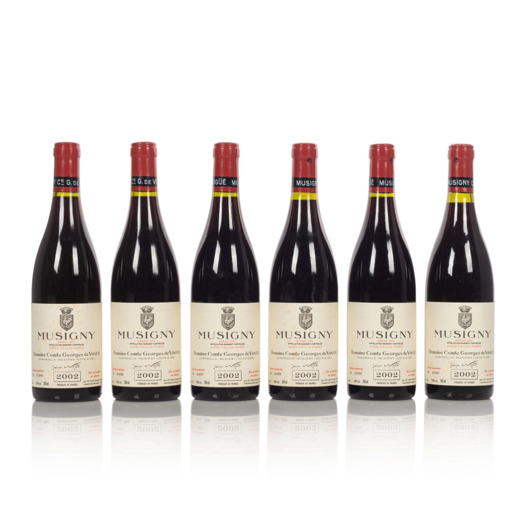 View full screen - View 1 of Lot 45. Musigny, Cuvée Vieilles Vignes 2002 Comte Georges de Vogüé (6 BT).