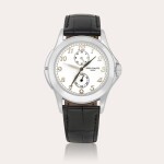 Reference 5134 | A white gold dual time zone wristwatch with 24 hour indication, Circa 2002 | 百達翡麗 | 型號5134 | 白金兩地時間腕錶,備24小時顯示,約2002年製