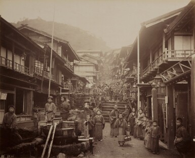 View full screen - View 1 of Lot 20. Japan | Collection of 73 photographs, many of Hokkaido, including a folding panorama, circa. 1880s.