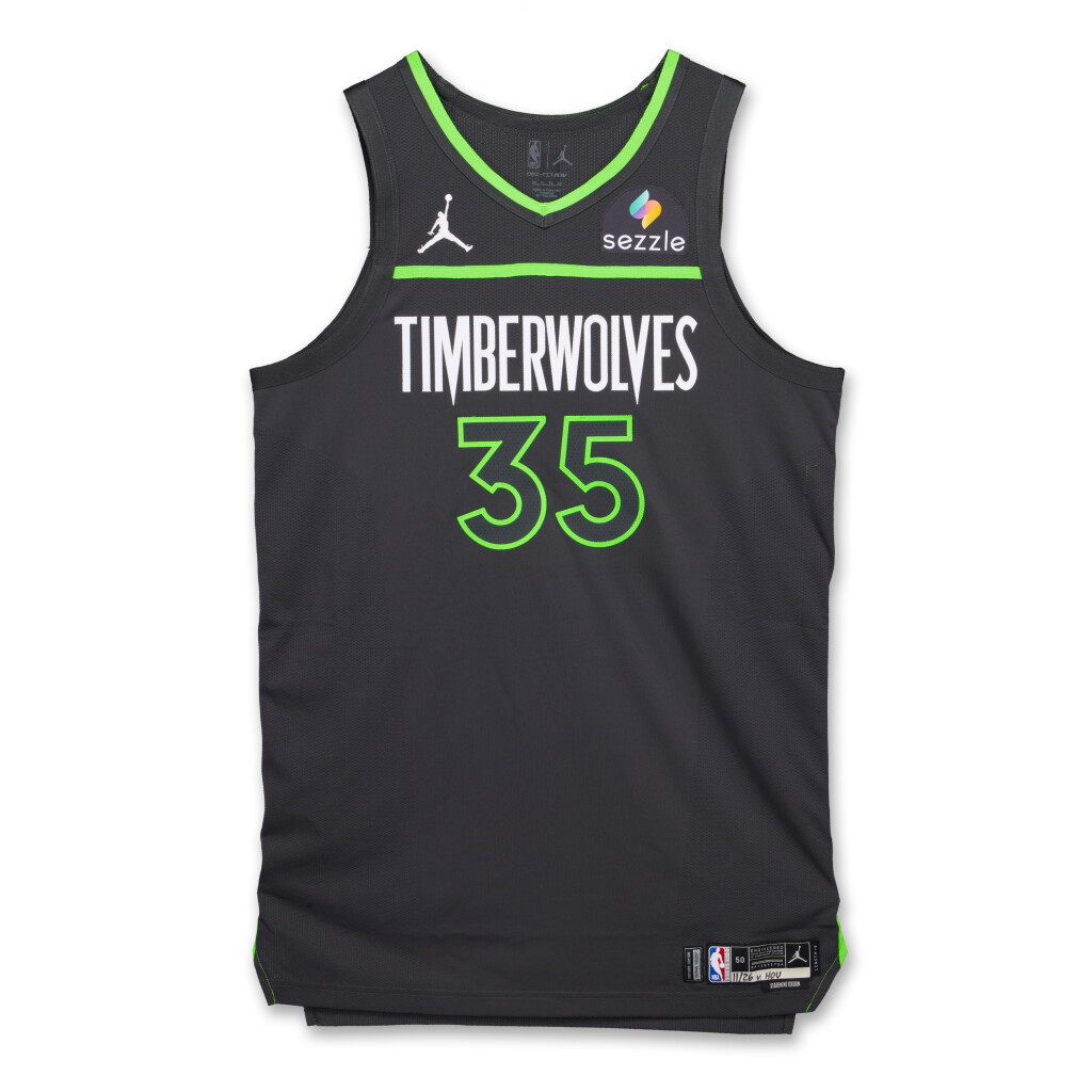 View full screen - View 1 of Lot 45. PJ Dozier Minnesota Timberwolves 2024-2025 Emirates NBA Cup Game Issued Statement Edition Jersey .