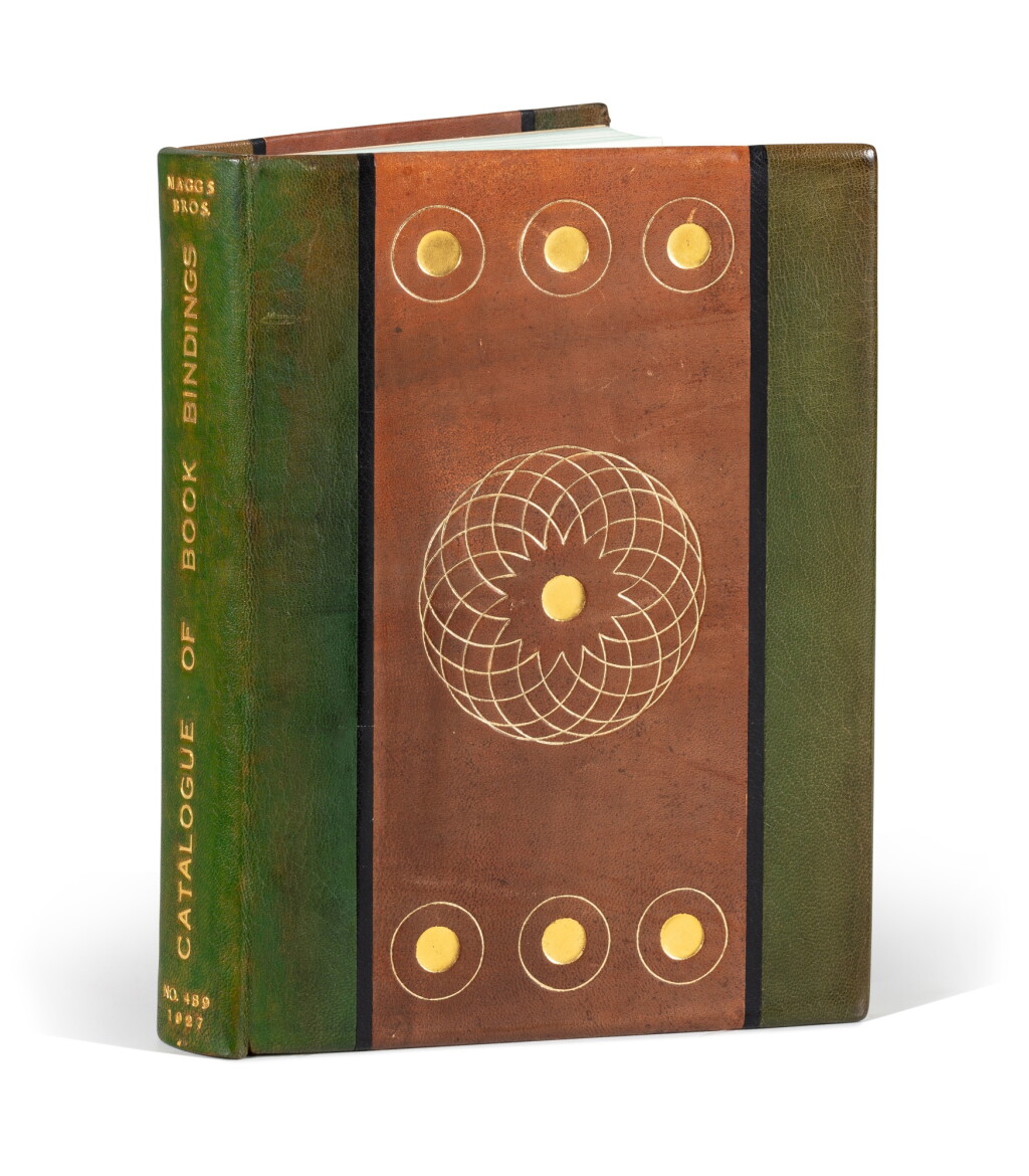 View full screen - View 1 of Lot 110. Book Bindings. Londres, 1927. Reliure de Edward Preston Womersley pour sa pour sa bibliothèque.