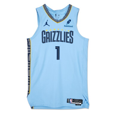 View full screen - View 1 of Lot 117. Scotty Pippen Jr. Memphis Grizzlies 2024-2025 Emirates NBA Cup Game Worn Statement Edition Jersey .