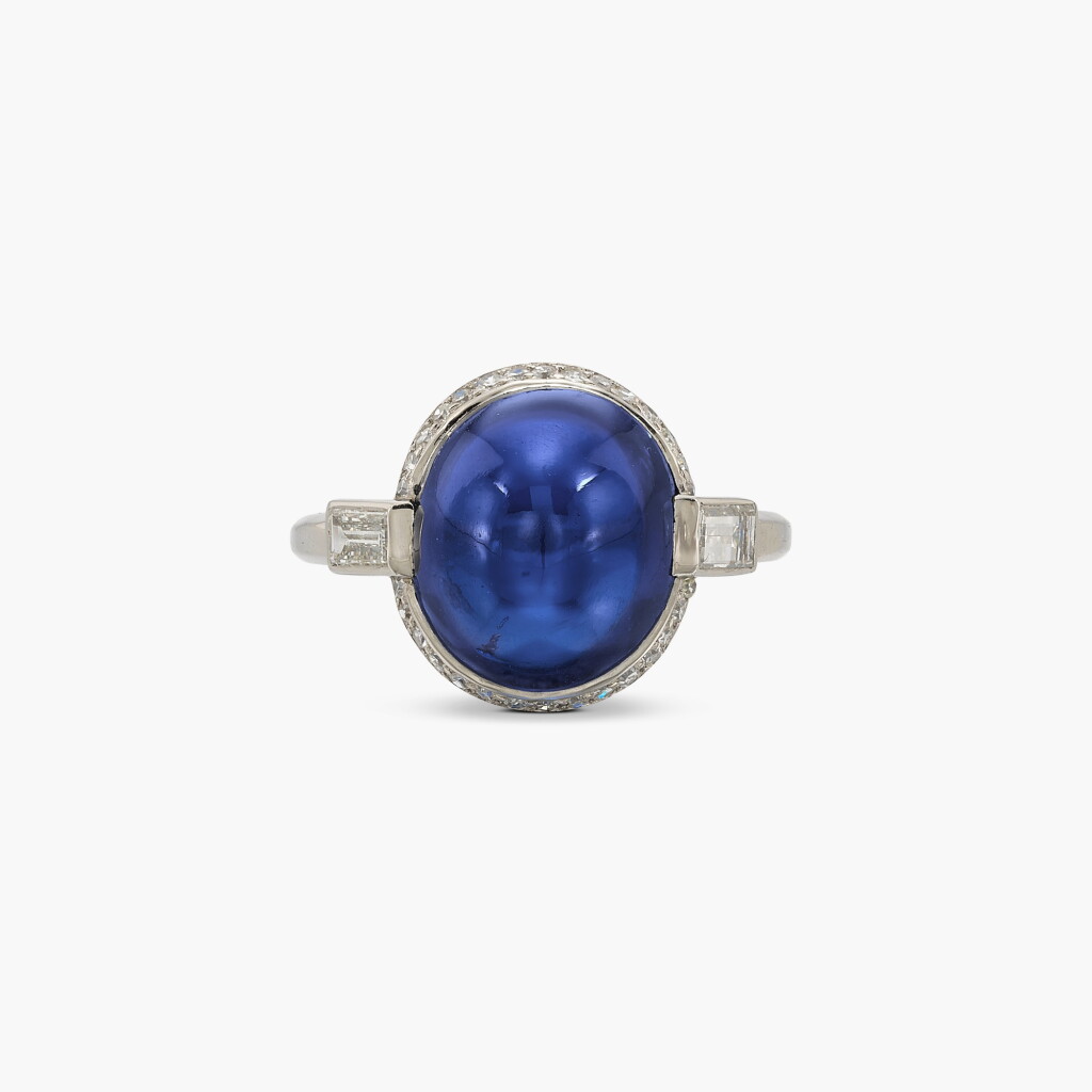 View full screen - View 1 of Lot 94. Sapphire and Diamond Ring.