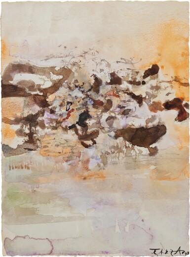 View full screen - View 1 of Lot 753. Zao Wou-Ki 趙無極 | Sans titre 無題.